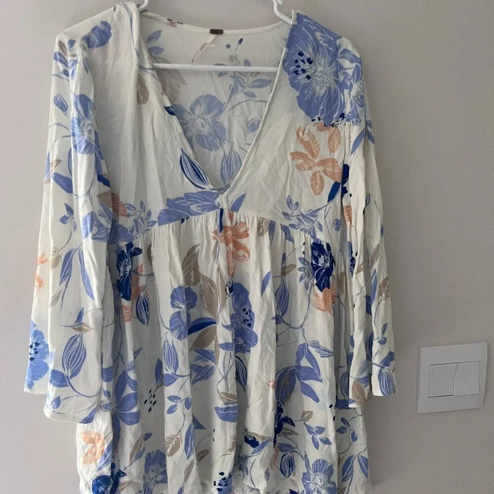 Free People Bella Printed Floral Tunic size M‎